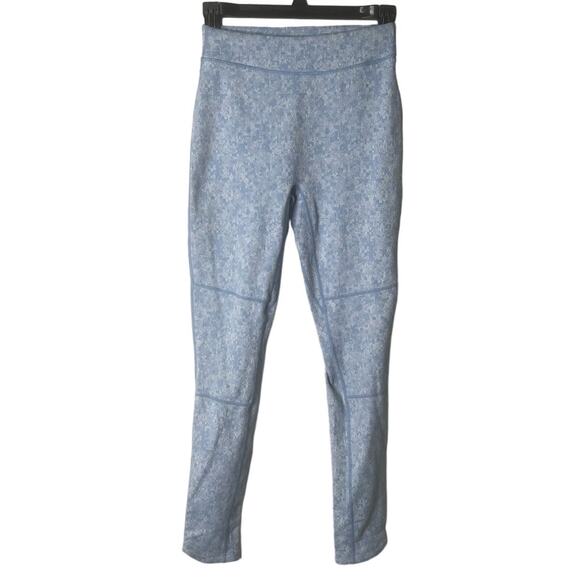 Gymshark Dry Moisture Management Fleur Blue Leggings Size Small - Picture 1 of 5